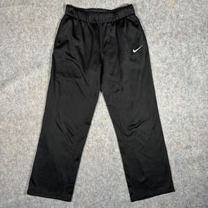 Nike‎ Dri Fit Black Fleece Therma Track Training Sweatpants Wide Leg Girls XL